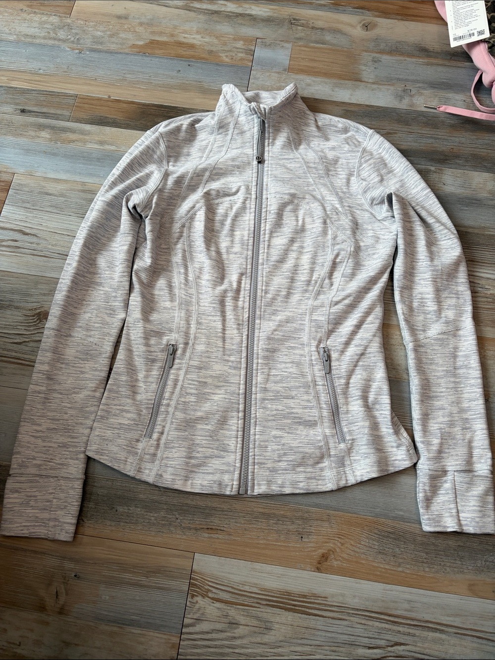 Lululemon Define Heathered Light Gray Full-Zip Jacket